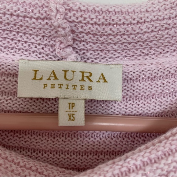 LAURA RIBBED COWL BLUSH PINK SWEATER SIZE XS - Picture 3 of 9